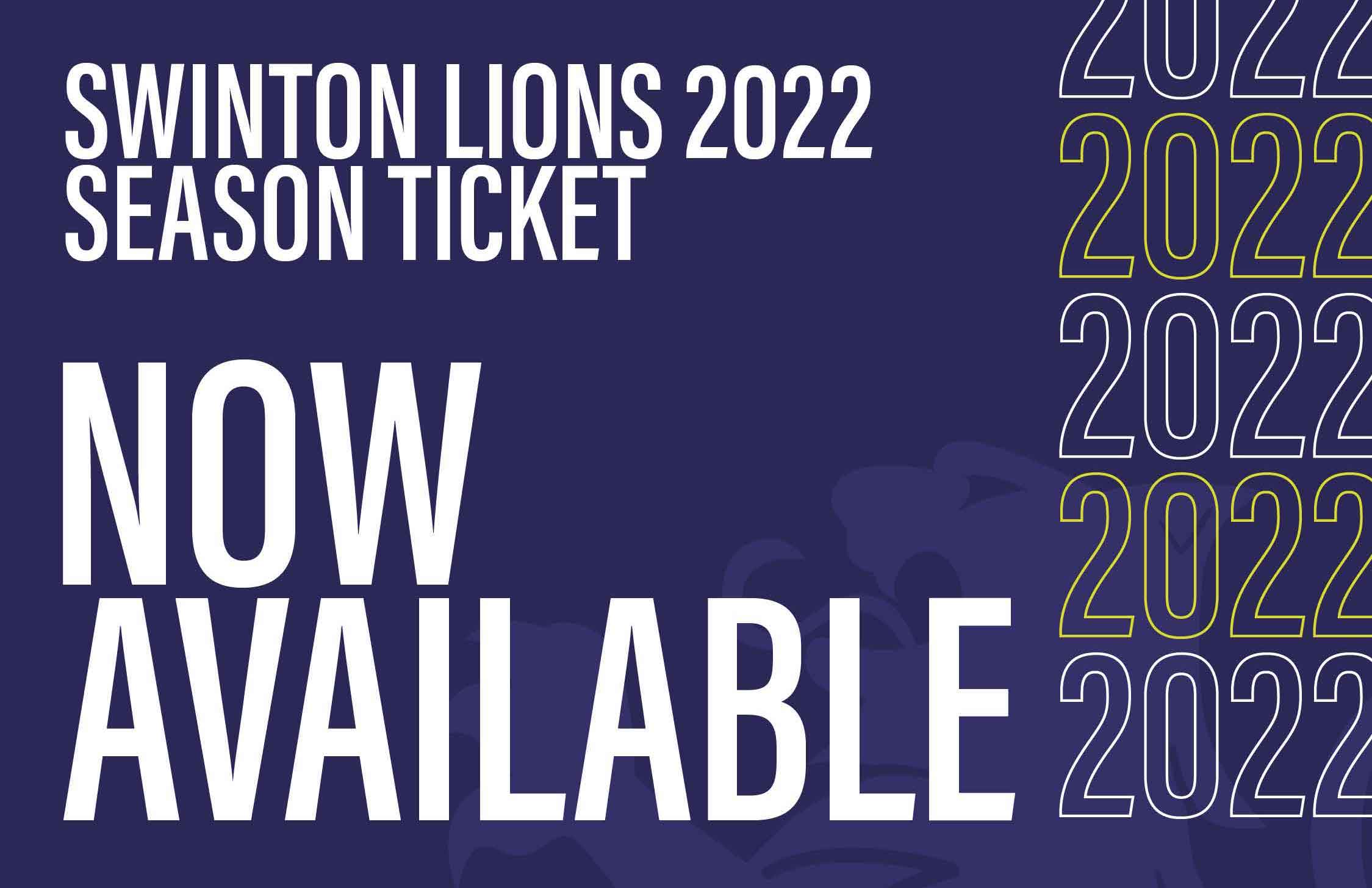 Lions launch Season Tickets for 2022! — Swinton Lions RLFC
