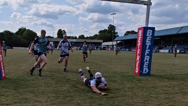 Jonny Openshaw scores against Newcastle - Photo credit Matt James