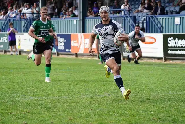 Frank Sergent scores the third
