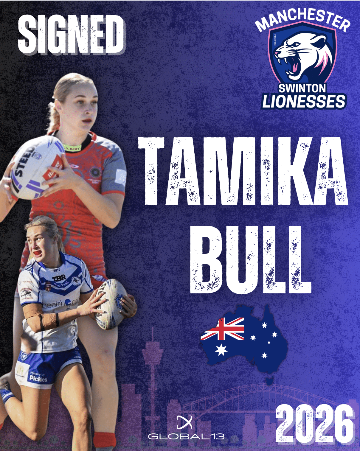 Lionesses Add Aussie Spark: Tamika Bull Joins Manchester Swinton Lionesses